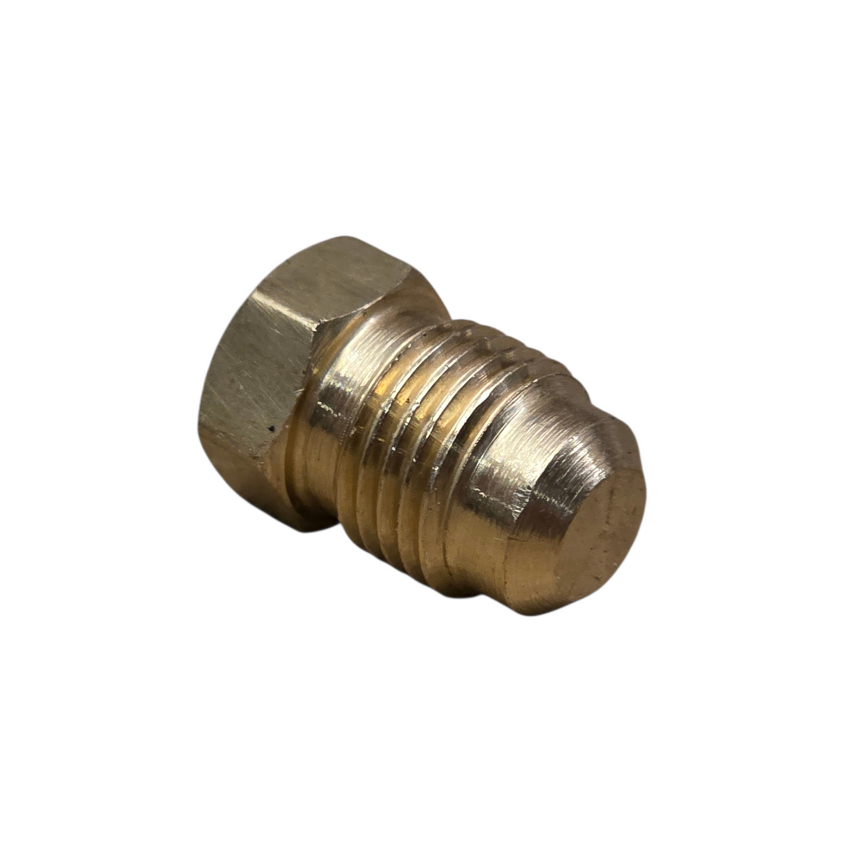 #65 Brass SAE 45° Flare Plug