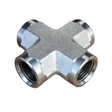 BSPT Tapered Female 4-Way Cross