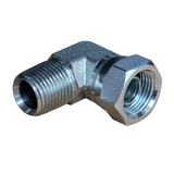 BSPT Male to BSPP Female Swivel 90 Degree Elbow Hydraulic Adaptor.