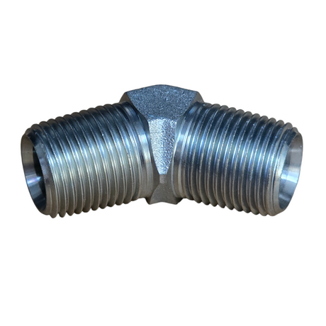 NPT Male × NPT Male 45° Elbow | Hydraulic Adaptor | Tas Hose