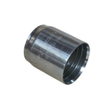 R4 hose two-piece crimp ferrule for suction and return line hydraulic applications made from zinc-plated steel