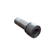 Life Saver weld-on two-piece crimp tail hydraulic fitting for welding to pipe or tank connections made from zinc-plated steel