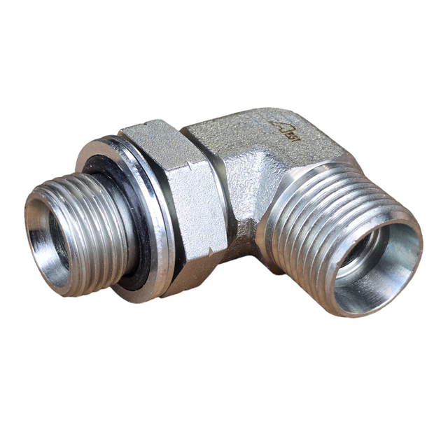 DLM-BPM90 – DIN Metric Light Male × BSPP Male 90° Elbow | Tas Hose