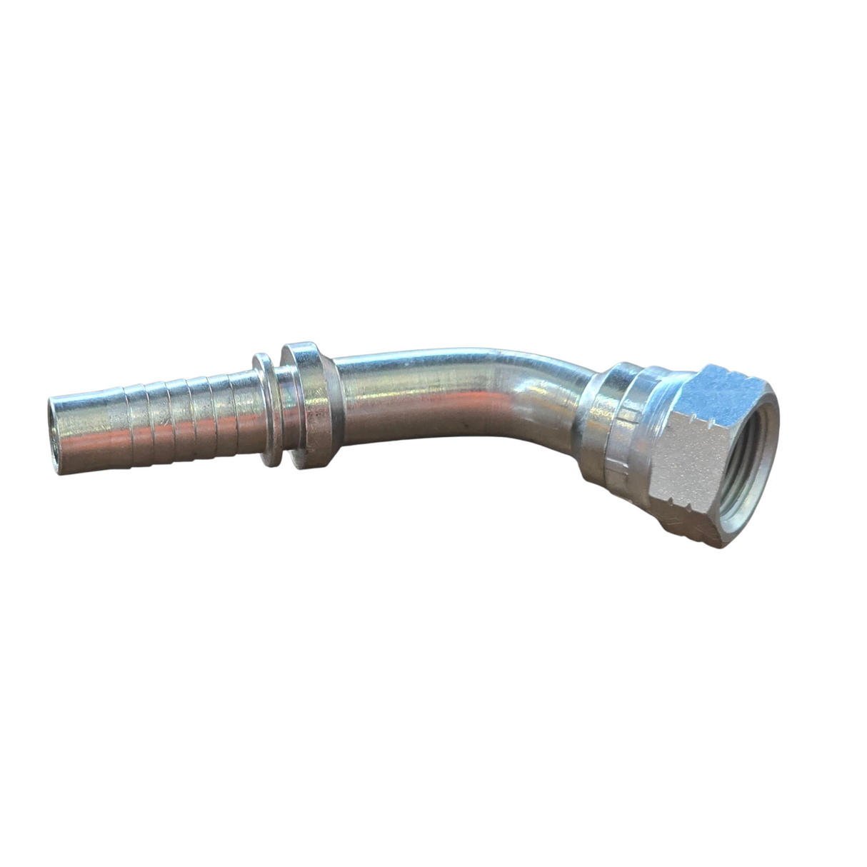F45J  JIC Female 45° Elbow Standard Two-Piece Crimp Tail