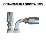 My Hydraulic ORFS Field Attachable 2 Wire Reusable Fittings – Female Straight/90°