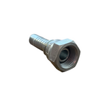 BSPP female swivel two-piece crimp tail hydraulic fitting featuring swivel nut and crimp tail