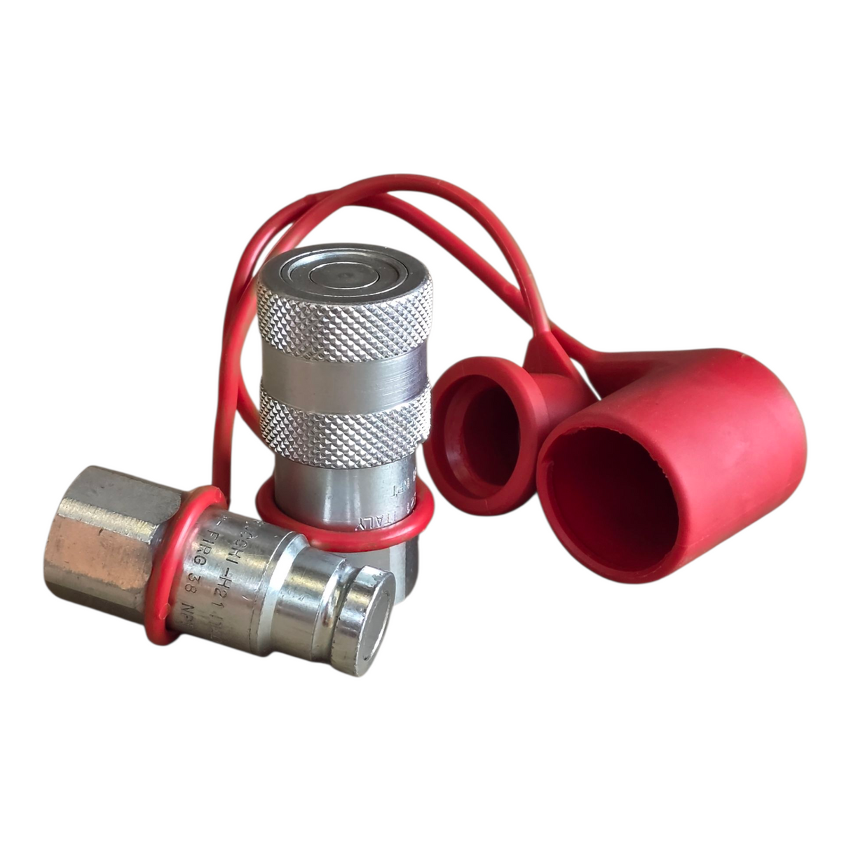 CLEARANCE – Genuine Stucchi FIRG 3/8" Flat Face Quick Coupler Set NPT