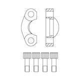 FSK - CODE 61 SPLIT FLANGE CLAMP KIT METRIC BOLTS (PAIR)