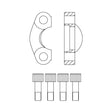 Code 62 Split Flange Clamp Kit UNC Bolts