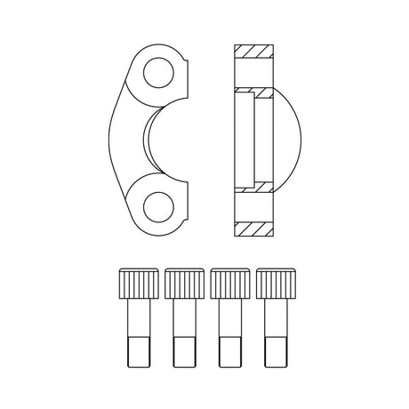 Code 62 Split Flange Clamp Kit UNC Bolts