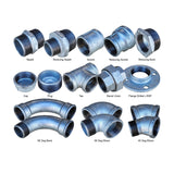 Galvanised Malleable Iron Fittings – BSP Thread Water, Gas & Air 1/2" to 2" Sizes