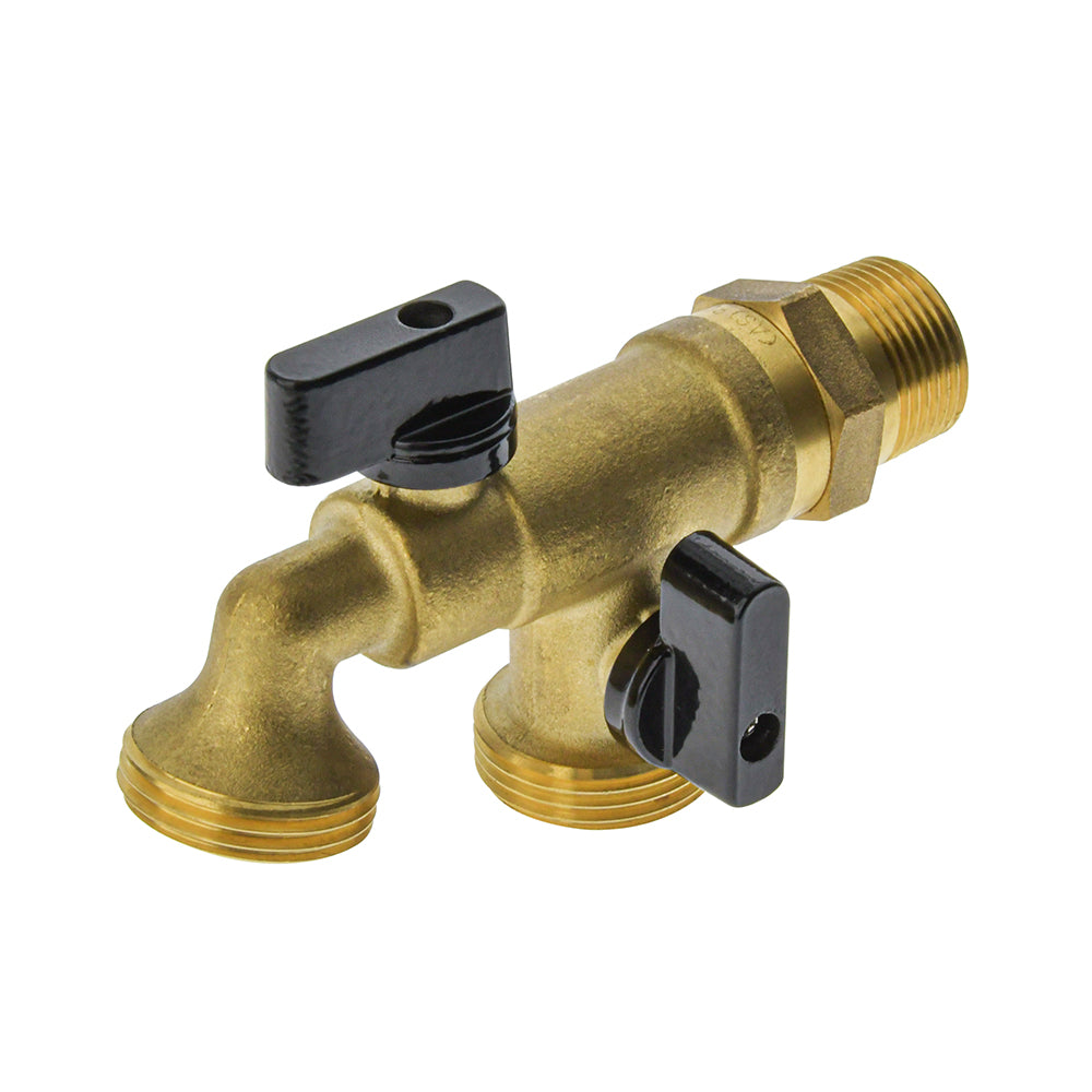 GARDEN TAP - BRASS - DUAL LEVER - GENERAL PURPOSE - M/M BSP