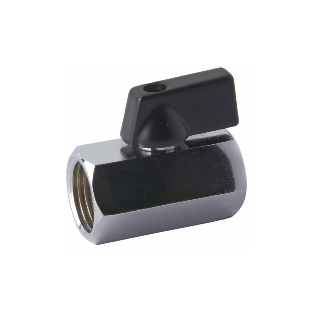 BALL VALVE - CHROME PLATED - MINI - GENERAL PURPOSE - F/F BSP