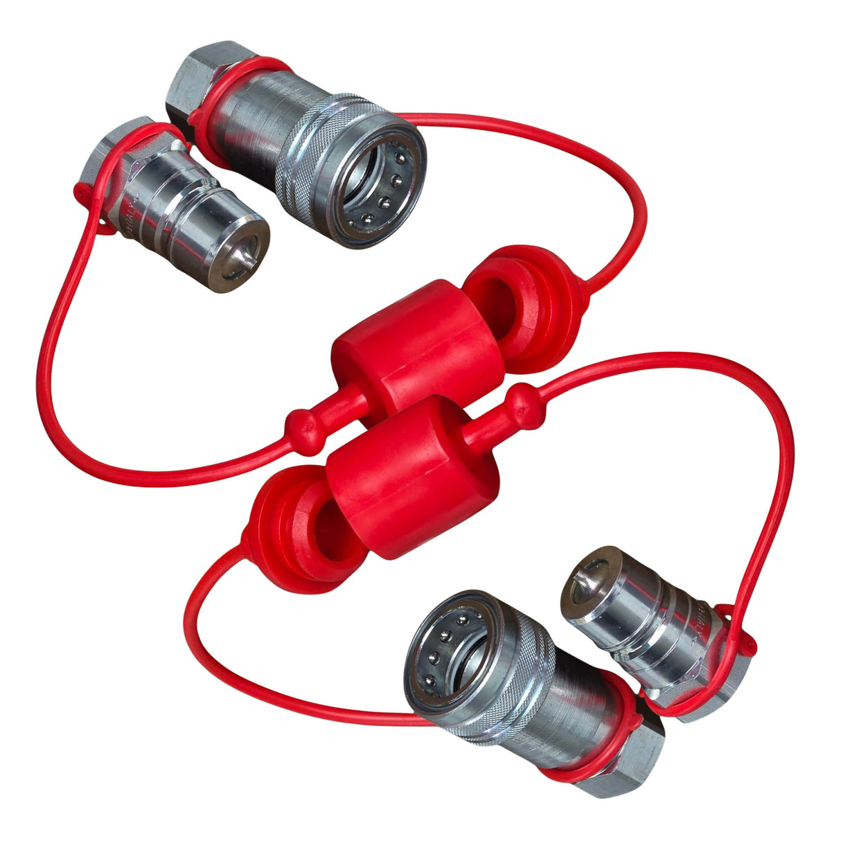 2 x Sets 1/2" BSP Genuine DNP Italy ISO-A Poppet Quick Couplings 7241-1 A