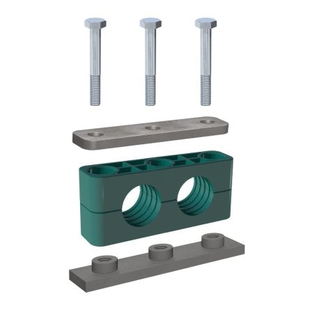TCT-HD Heavy Duty Twin Hydraulic Tube Clamp Assembly