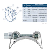 Kale HD Bolt Clamp W1 Zinc-Plated Steel – Clearance Heavy-Duty Clamp