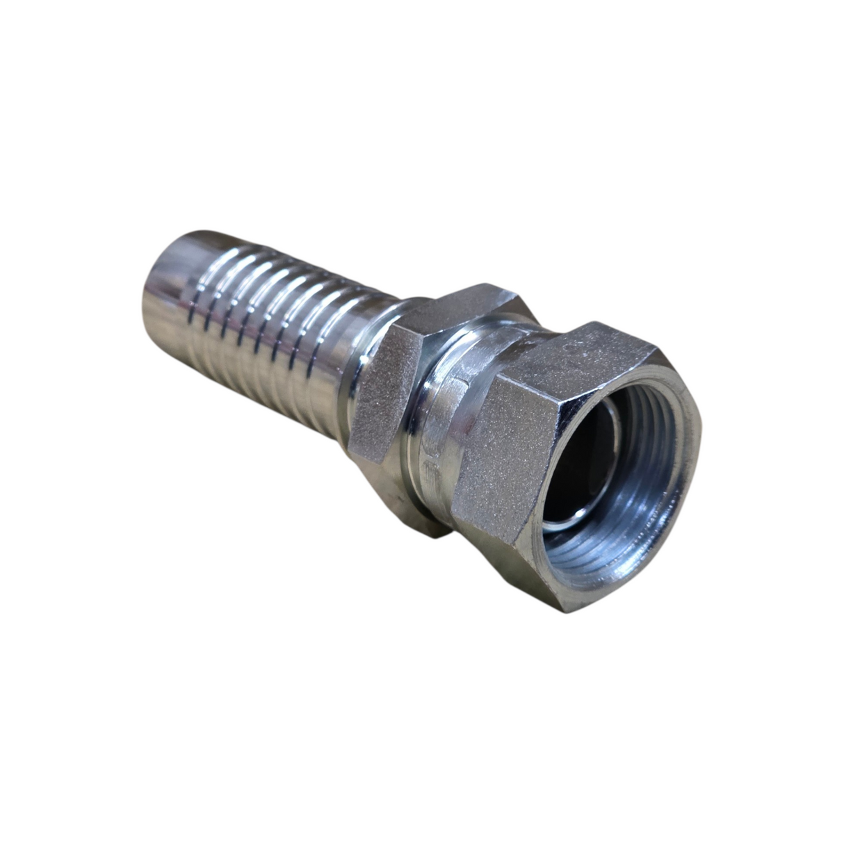TP-BPFX-DH - BSPP Female Swivel Dual Hex Two-Piece Crimp Tail