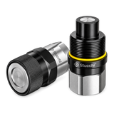 1/2" VEP-P Screw Together Flat Face Hydraulic Coupling Set – Breaker Couplings
